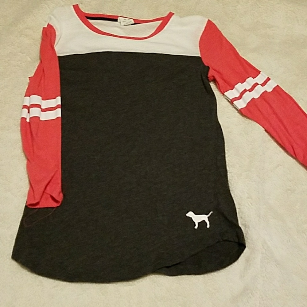 PINK baseball tee